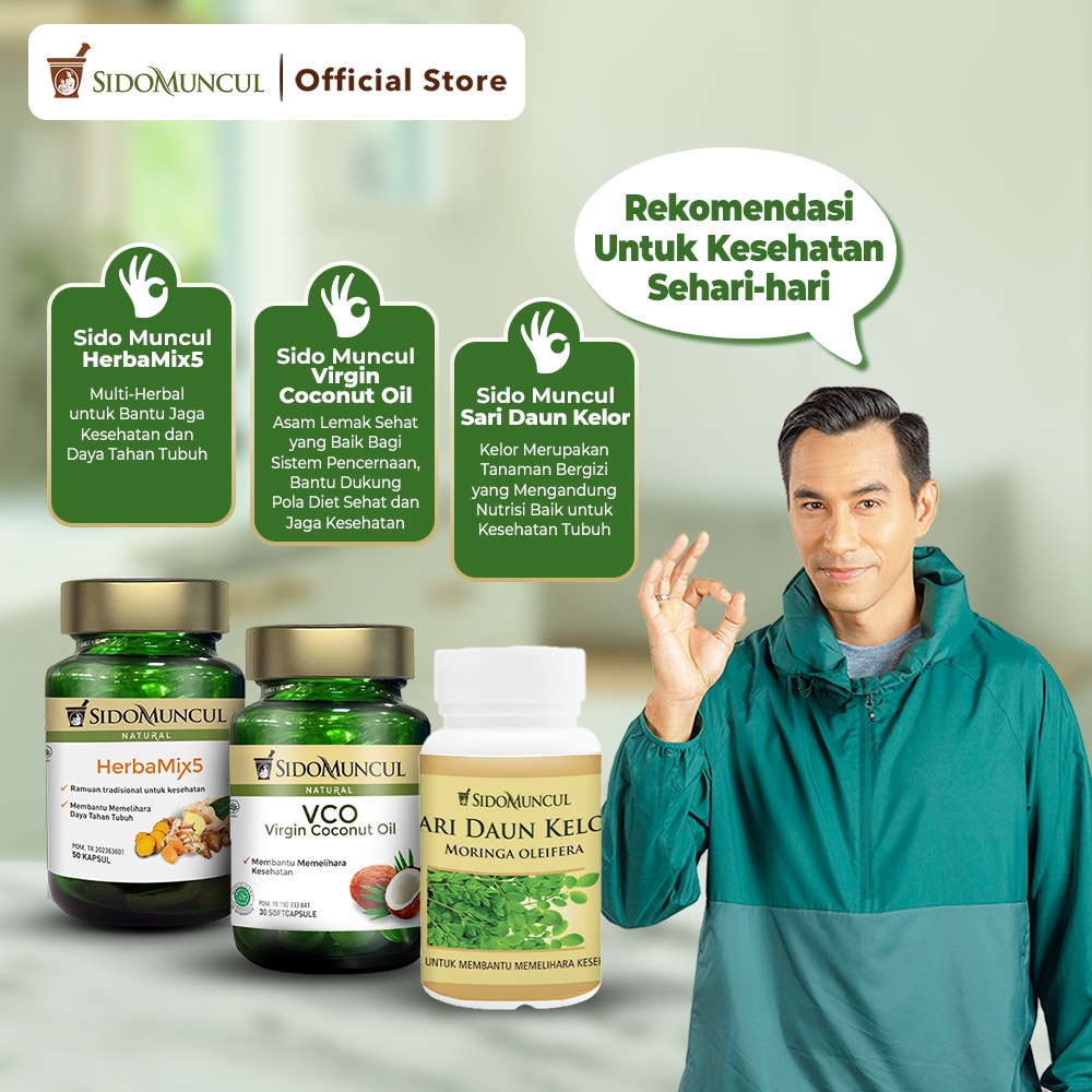 Sido Muncul Natural HerbaMix5 - Ramuan Herbal Alami Daya Tahan Tubuh