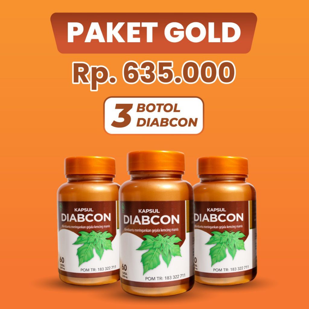 Kapsul Diabcon Obat Herbal Diabetes Gula Darah Kencing Manis