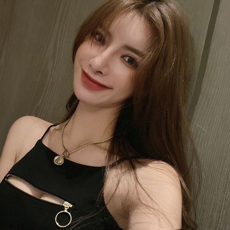 Red Hati-hati mesin ritsleting dada suspender hot girl sexy top musim panas wanita gaya baru pakaian luar budidaya diri all-match kecil rompi pasang