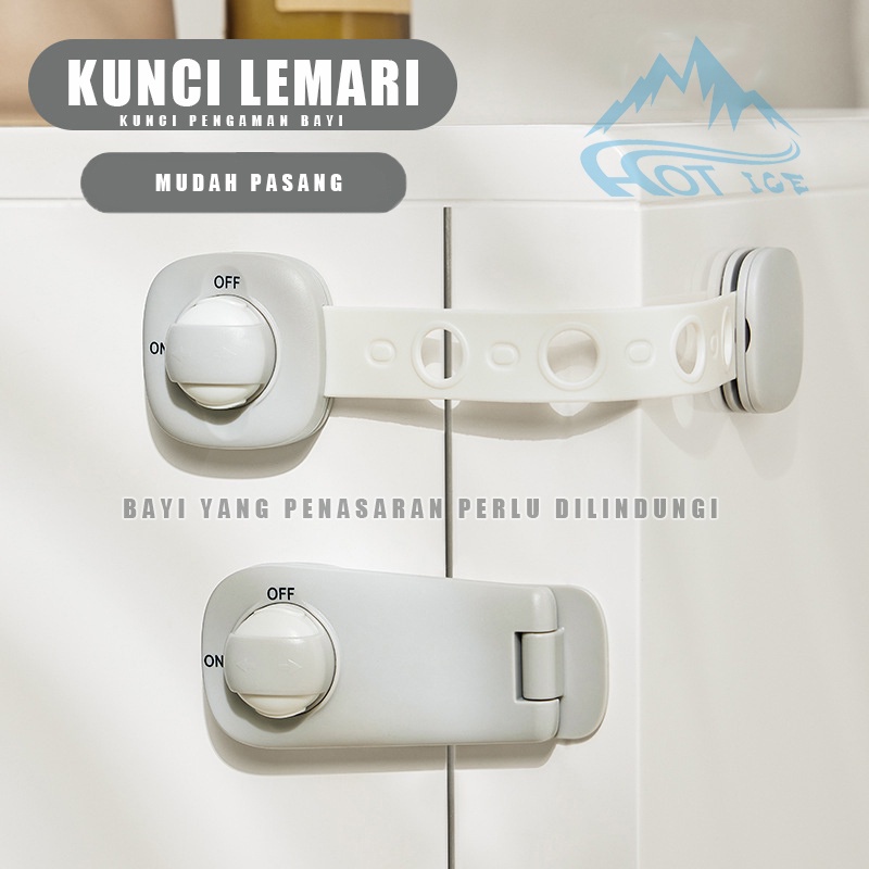 Kunci laci Kunci Lemari Safety Lock Pengaman Lemari Pengunci Lemari Pengunci Kulkas Pengaman Pintu