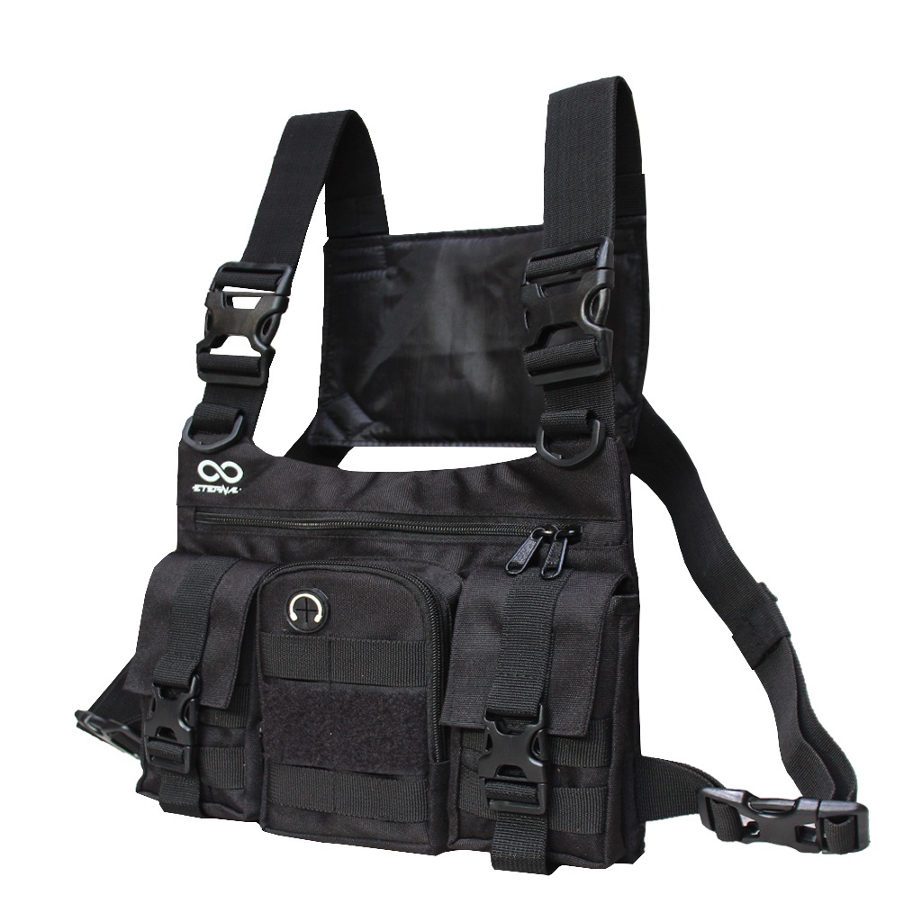 Chestbag Tas Dada Eternal Series Black Threepocket