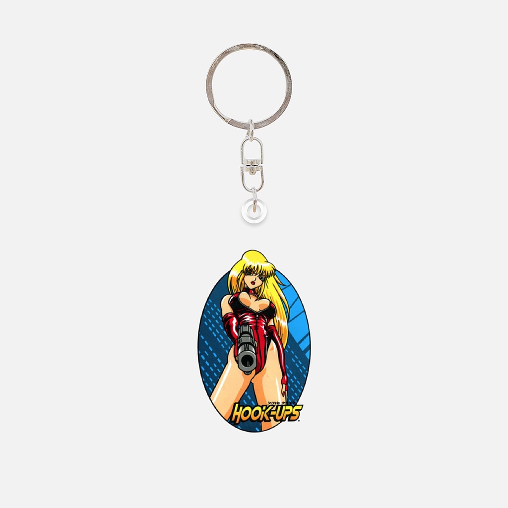 Acrylic Keychain hook ups girl