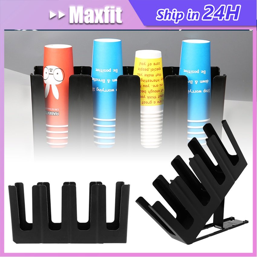 Rak Gelas Plastik 4 Sekat / Tempat Gelas Plastik Stand Holder Gelas Cangkir  / Rak Akrilik Paper Cup