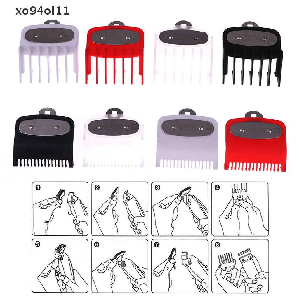 Xo 1.5mm+4.5mm Size Guide Comb Set Sisir Dengan Penjepit Holder Metal OL