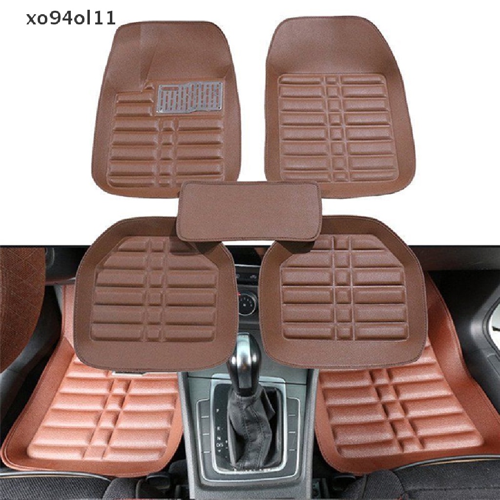 Xo 5PCS Universal Car Auto FloorLiner Karpet Depan &amp; Belakang Semua Cuaca Mat  Ol