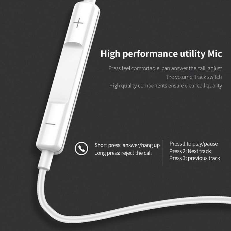 Headset In-Ear Wired Headset Wired Earphone / with Mic Universal Phone / 3.5mm / Type-c/Lightning with Box