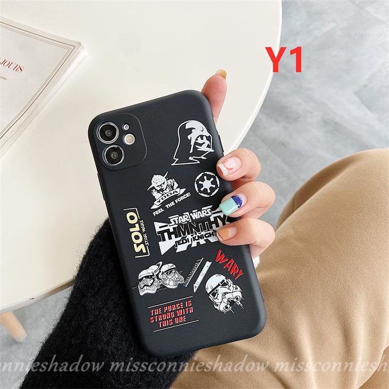 Infinix Hot12 11 10 9 Play Smart 4 5 6 Plus Hot 11 8 11s 9 12 20 10t 20s 10s 12i 10Lite 12pro Note 11 12 G96 8 12 Trend Brand Star Wars Galaxy Tepi Lurus Soft TPU Sarung