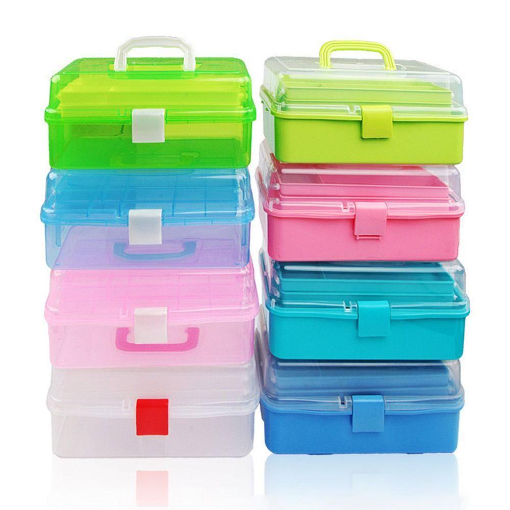 Nanas Kotak Penyimpanan Tiga Layer Desktop Kalung Cincin Organizer Wadah Anting Tempat Kosmetik Penyimpanan Perhiasan Case