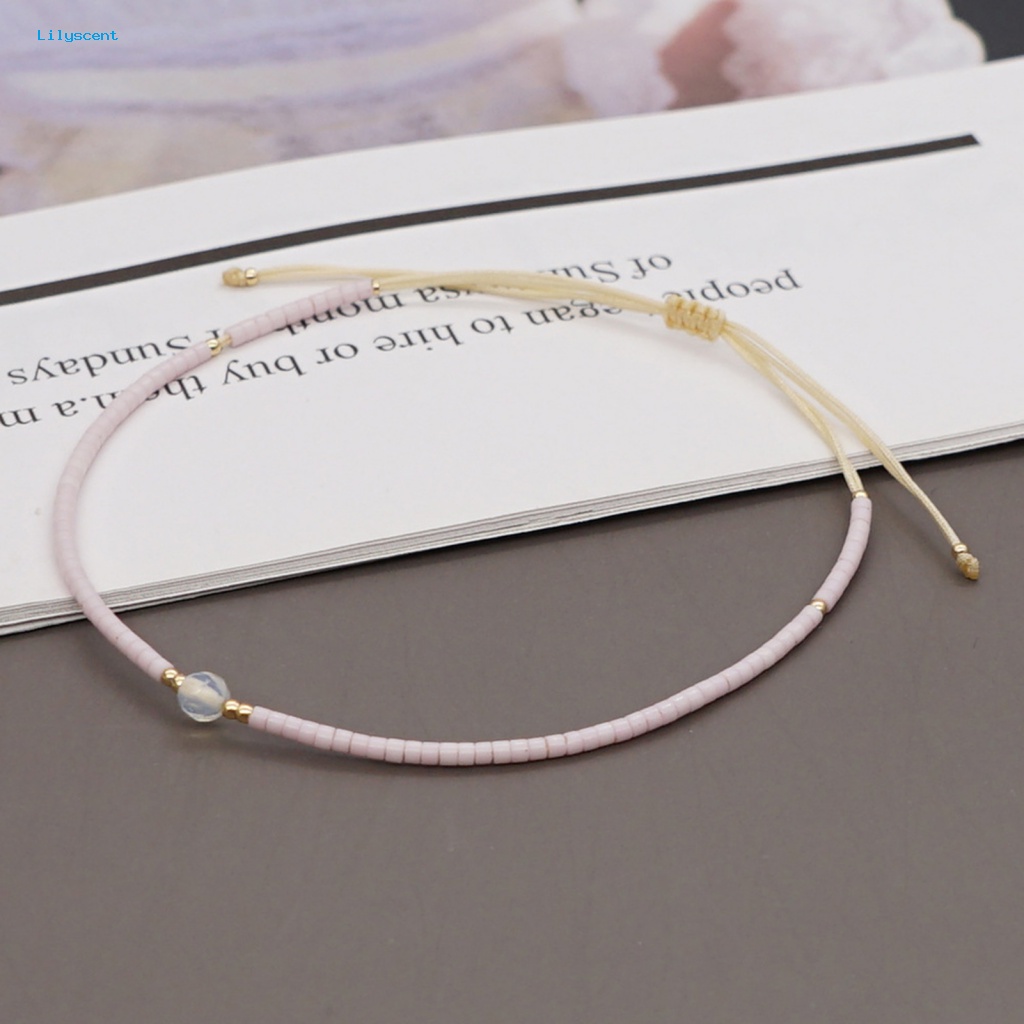 Lilyscent Bebas Alergi Gelang Wanita Aksesori Braided Beads Bohemian Bracelet Gaya Boho