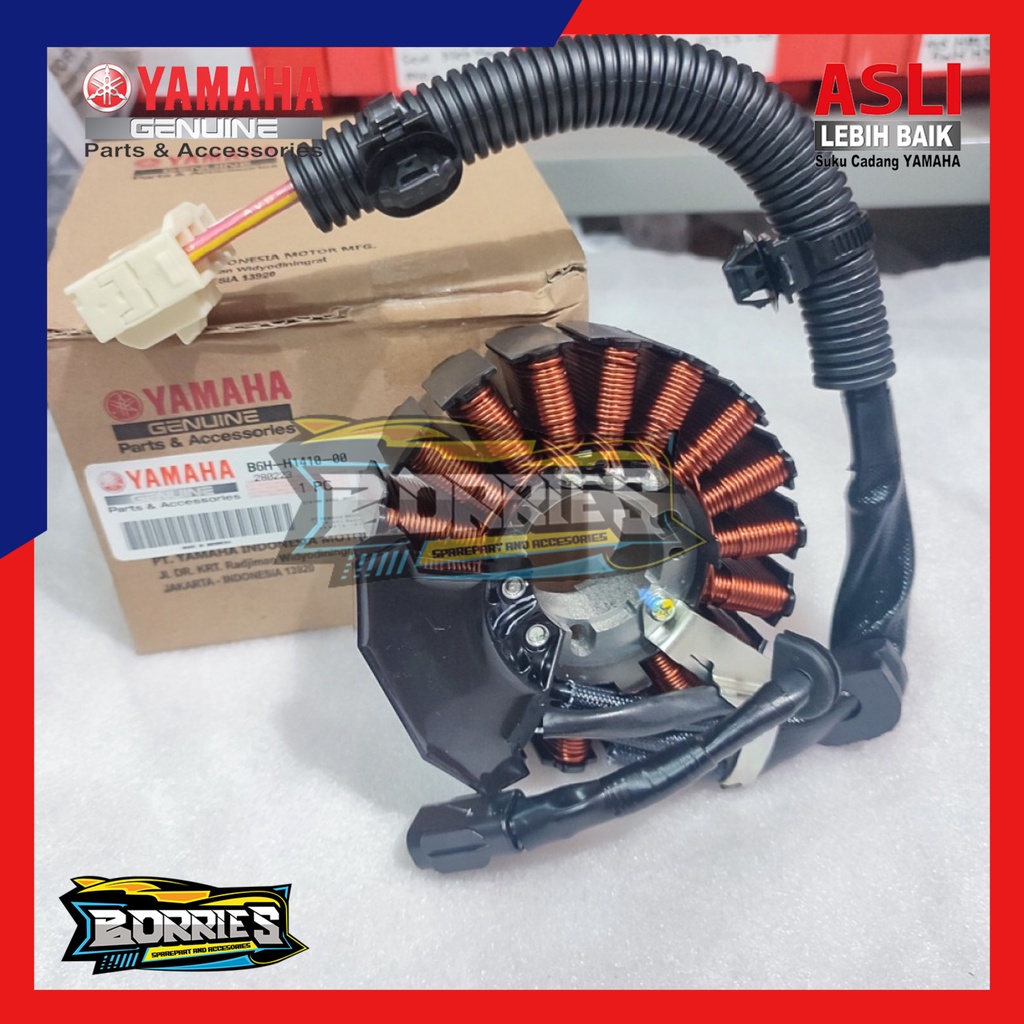 STATOR ASSY SPULL SPUL SPOOL ALL NEW NMAX N MAX 2020 AEROX 155 2021 ORIGINAL YGP B6H-H1410-00