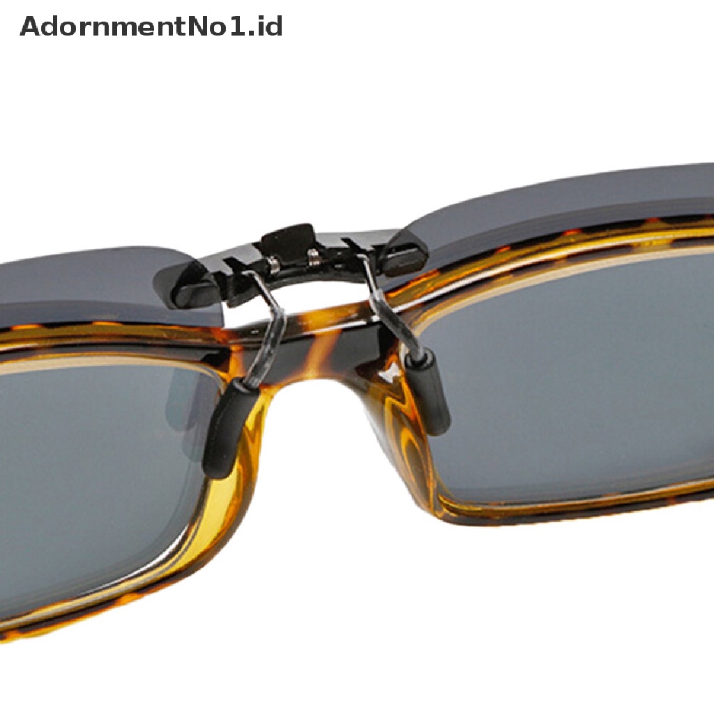 [AdornmentNo1] Kacamata Hitam Polarized Clip On Driving Sunglasses Day Vision UV400 Lensa Night Vision [ID]