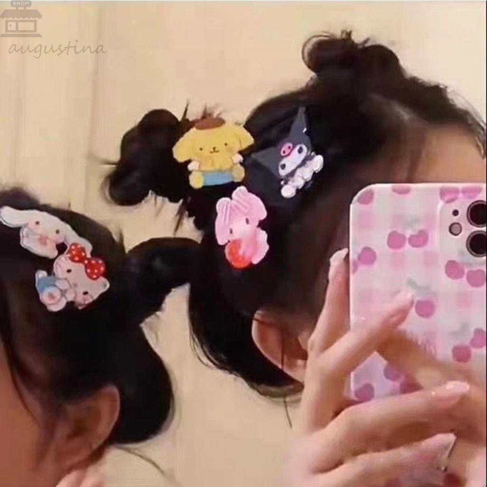 Agustinina Gadis Jepit Rambut Trendi Menggemaskan Manis My Melody Resin Gadis Hadiah Hiasan Kepala Paduan Wanita Jepit