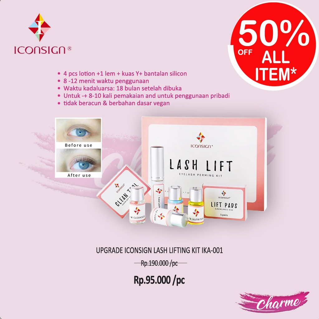 (READY &amp; ORI) ICONSIGN Eyelash Lash Lift Lifting Kit / Pelentik Keriting Bulumata IKA-001U