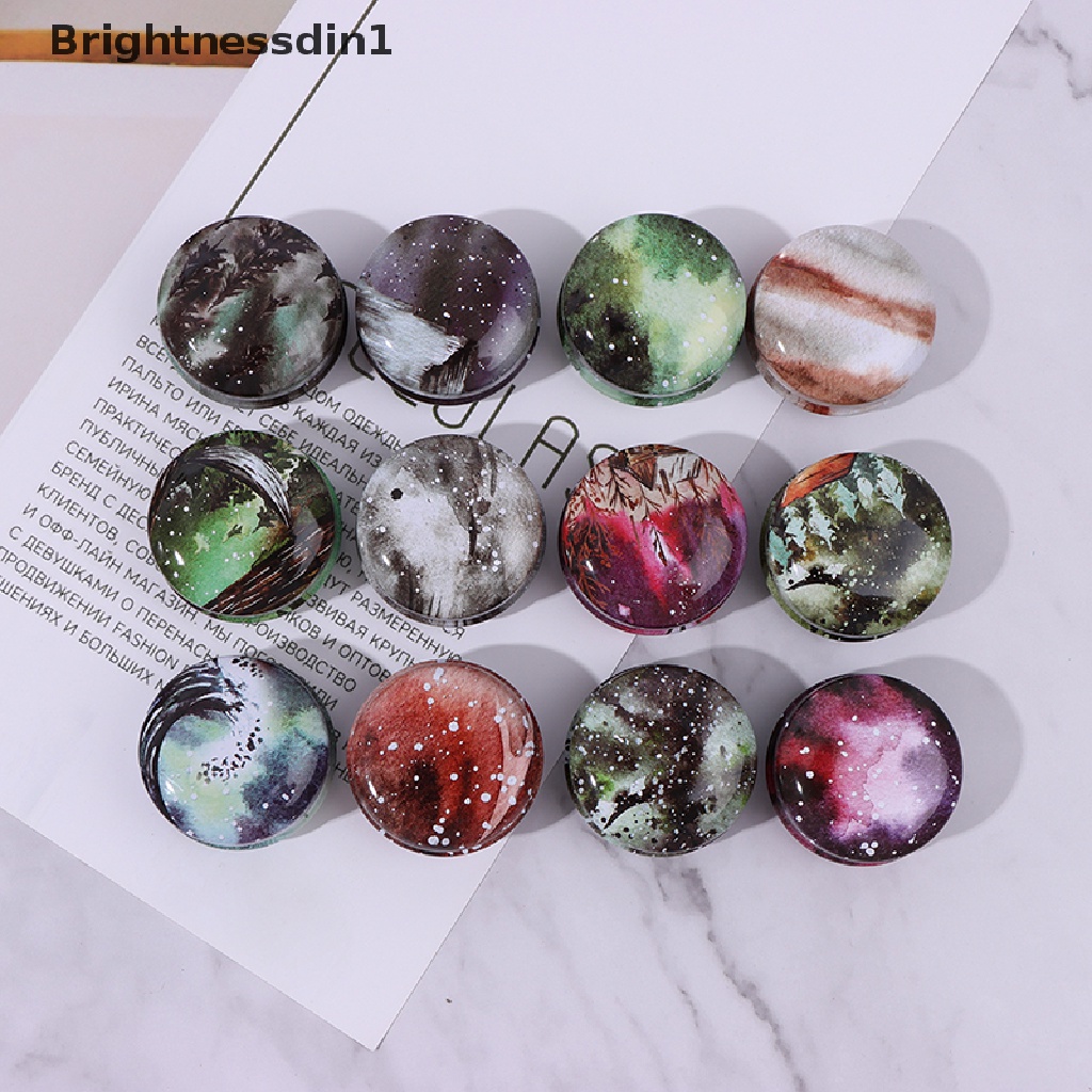 [Brightnessdin1] 1pc Pot Kosmetik Logam Bulat Kosong Lip Balm Wax Jar Tin Kotak Penyimpanan Wadah Butik