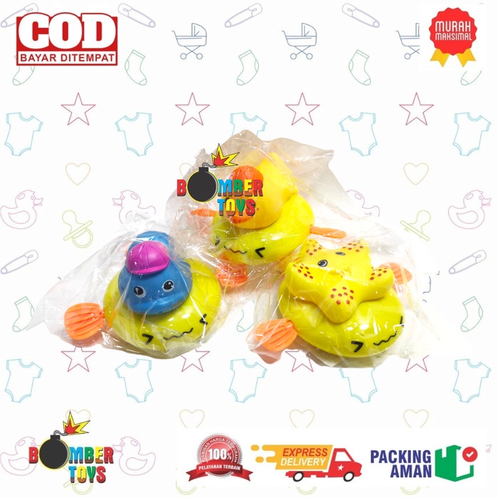 MAINAN MANDI ANAK PULL LINE TOYS BEBEK BAN DUCK BAYI WATER BATH LUCU