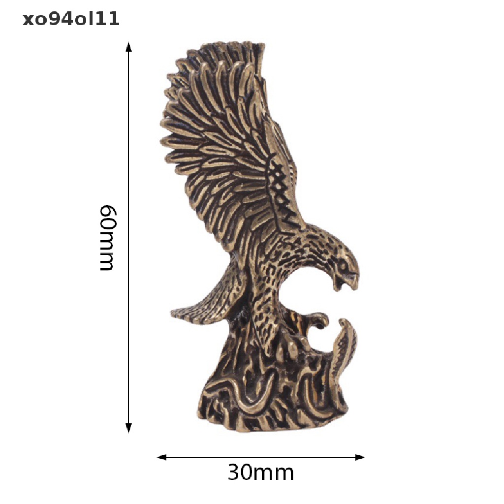 Xo Bronze Flying Eagle Statue Patung Miniatur Kuningan Dekorasi Rumah Kerajinan OL