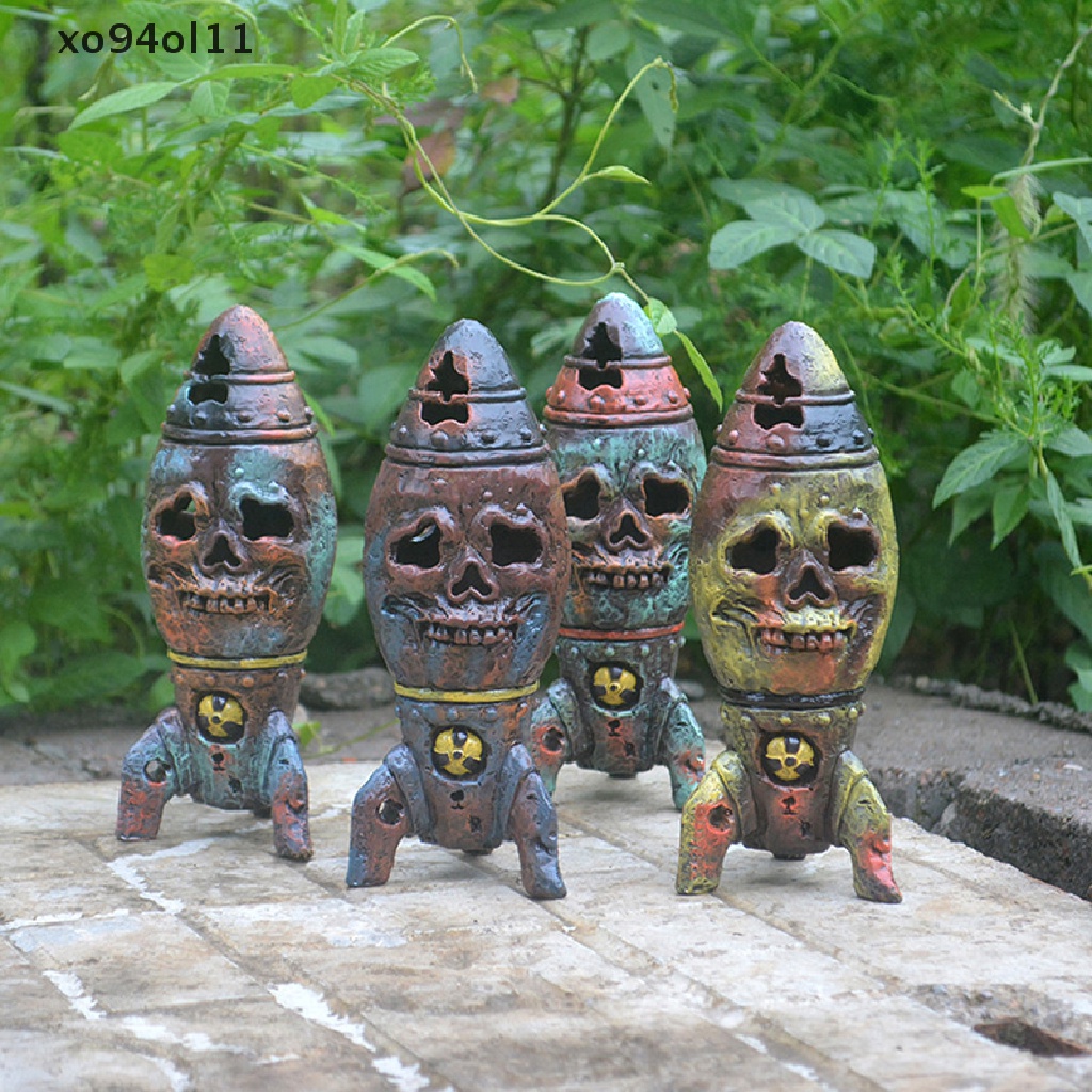 Xo Kotak Penyimpanan Mini Nuke Retro Resin Figurine Desktop Kerajinan Dekorasi Untuk Rumah OL