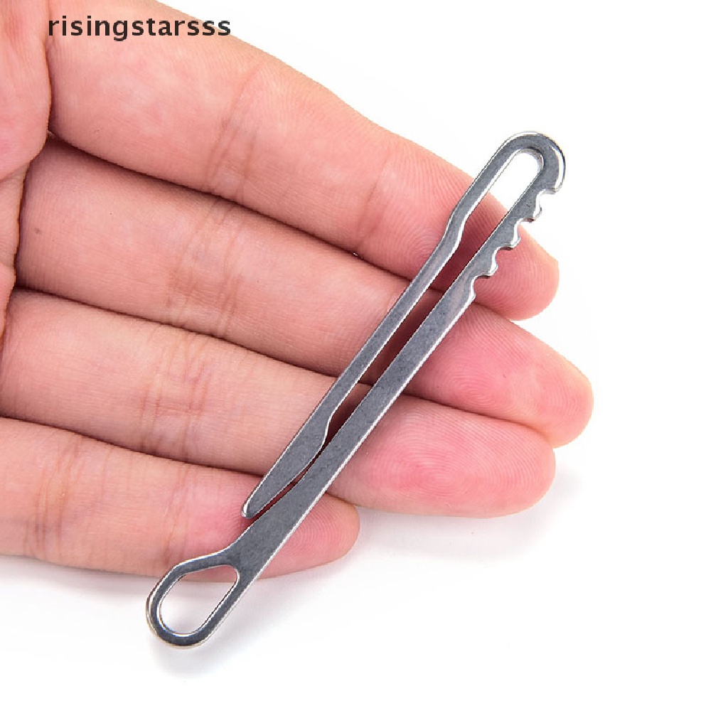 Rsid Span-new Kunci Klip Suspensi Saku Stainless steel Tools Keychain Load Holder Jelly