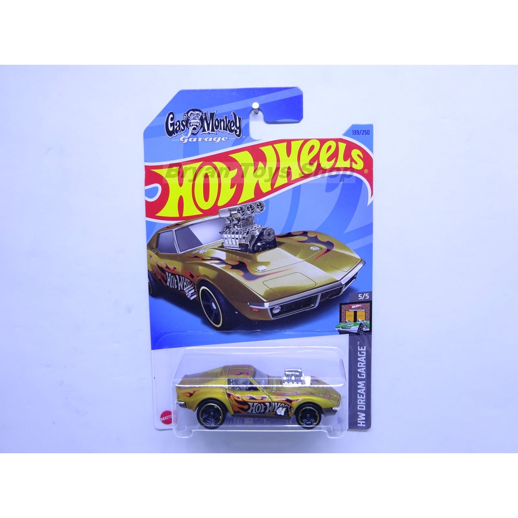 Hot Wheels 68 Corvette Gas Monkey Garage Gold