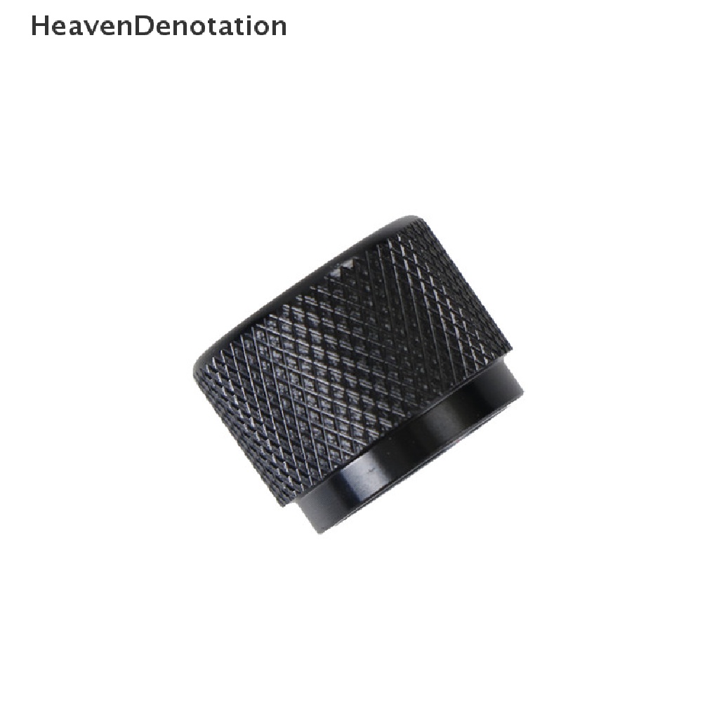 [HeavenDenotation] Dia Knob Potensio Kontrol Putar Aluminium Hitam 20mm x 15.5mm HDV