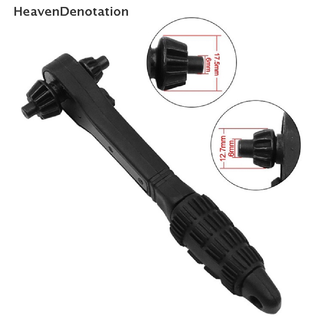 [HeavenDenotation] 2in1 Drill Chuck Ratchet Spanner Dua Arah Ratchet Cepat Dua Ujung HDV