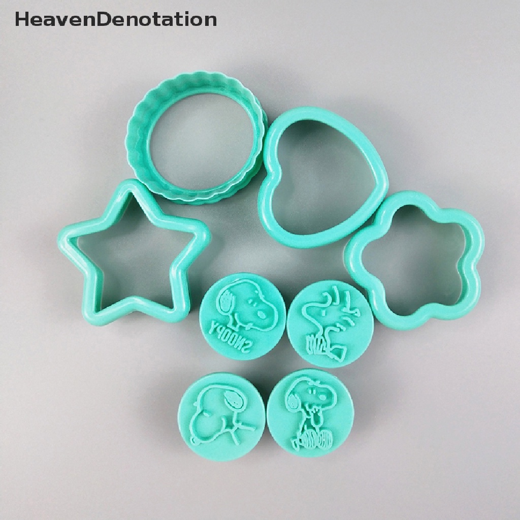 [HeavenDenotation] 1set Kitty Snoopy Cetakan Biskuit Cookie Cutter Roti Sandwich Coklat BakingTool HDV