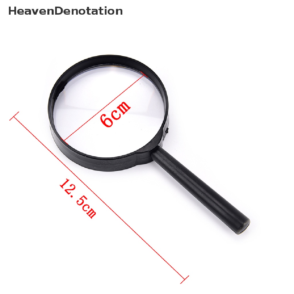 [HeavenDenotation] 1pcs Magnifier 60mm Handheld 5X Kaca Pembesar Genggam Low Vision Membaca HDV