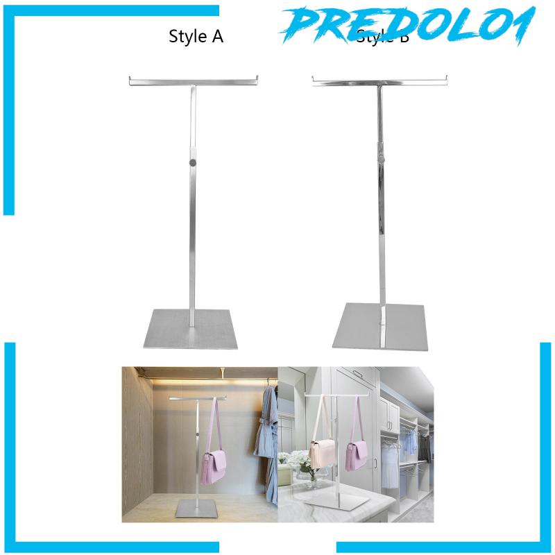 [Predolo1] Stand Display Tas Tangan Konter Tebal Weighted Base Tahan Lama Kait Gantung Ganda