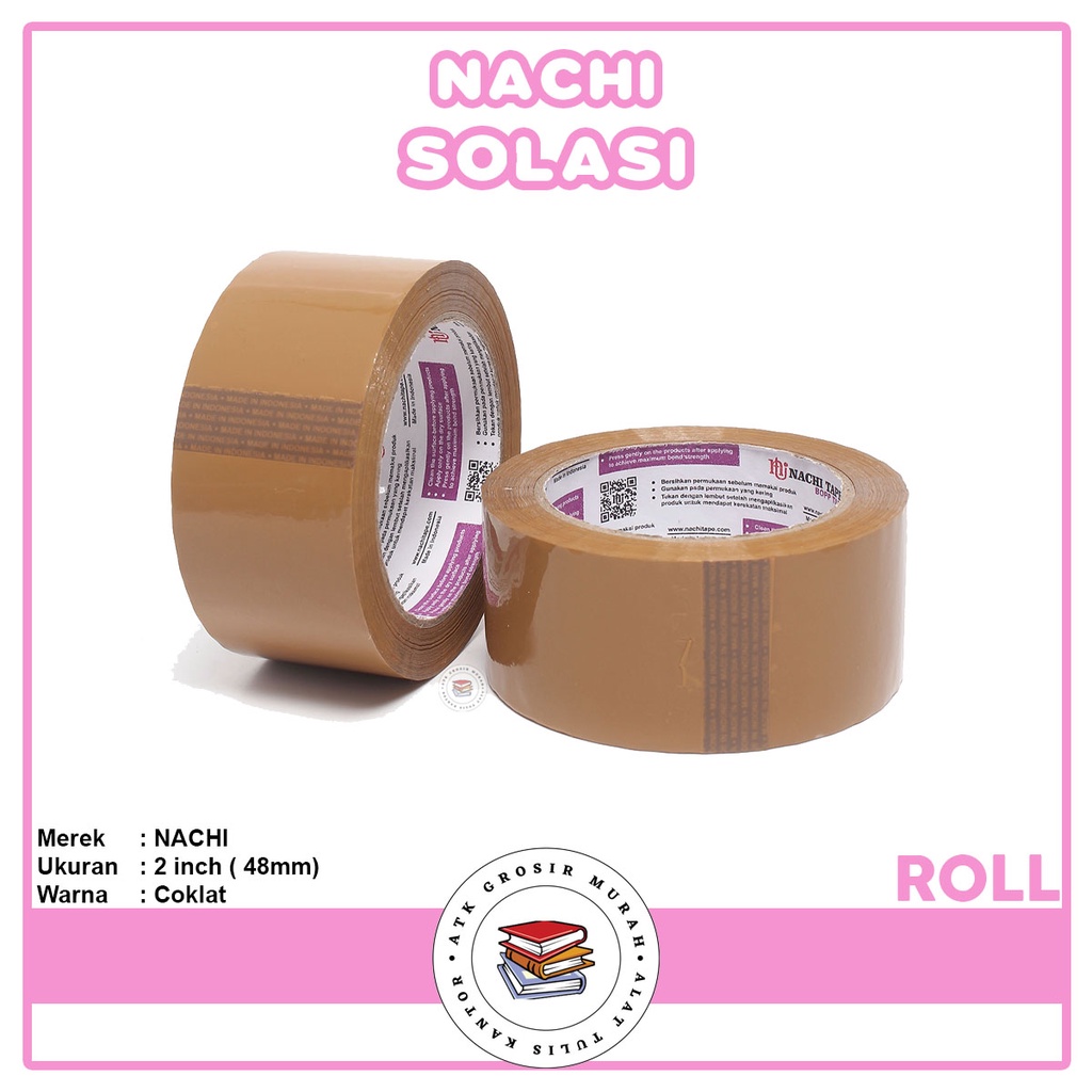 

NACHI - Lakban OPP Coklat 2 Inch / 48mm - Roll