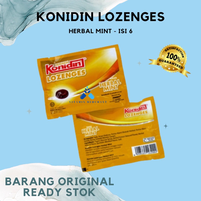 

Konidin Lozenges Herbal 1 sachet Permen Lozenges Rasa Herbal Mint