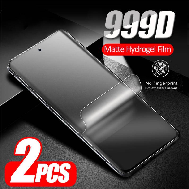 2pcs Hydrogel Matte Film Untuk Xiaomi Redmi Note12 11 11T 11E 10 9 8 7 Pro Plus 9s 11s 11se Anti-Sidik Jari Untuk Redmi K60 K50 Pro Ultra K40S 11 10 10C 10A 9A 9C 9T A1 Plus