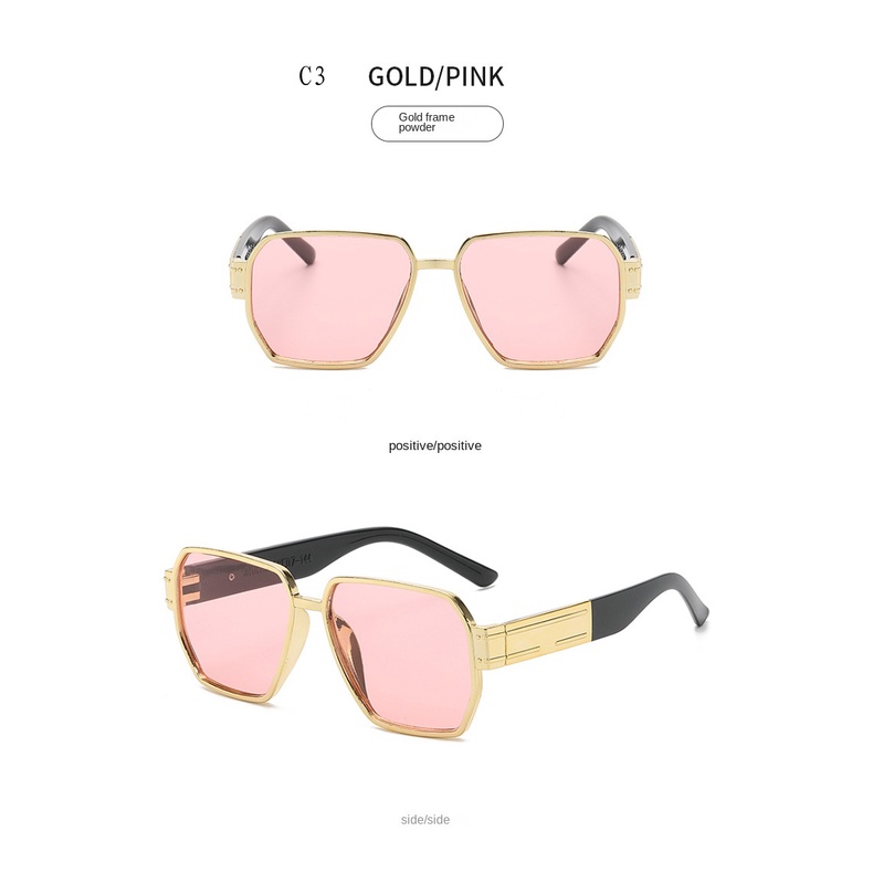 [COD] Korean Candy Color Kacamata Hitam Wanita Bingkai Persegi Keren Kacamata Anti Radiasi Shade Black Glasses