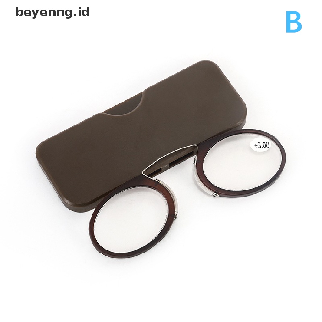 Beyen Styles Hot Sale Stick On Phone Mini Clip Nose Bridge Kacamata Baca Kacamata Baca Kartu Ultra Tipis Kacamata Presbyopic Portabel Dengan Case ID