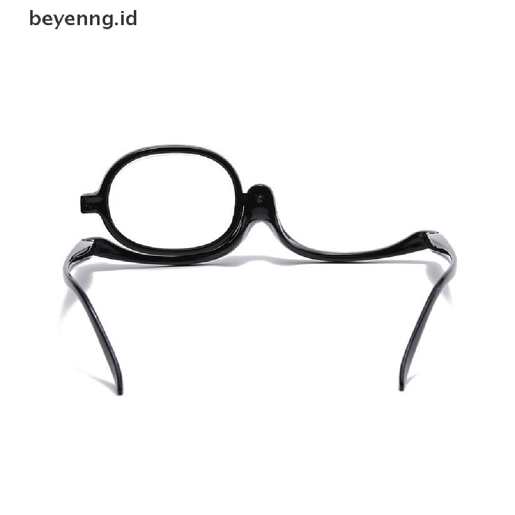 Beyen Kacamata Baca Makeup Pembesar Flip Down Cosmetic Readers Lipat Rotag Monocle Glasses Presbyopia Glasses Magnifier ID