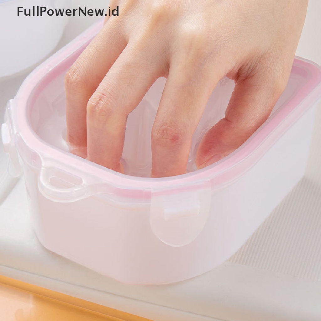Power 3Pcs Penghilang Kutek Rendam Mangkok Kutikula Pendorong Nail Art Treatment Alat Kesehatan ID