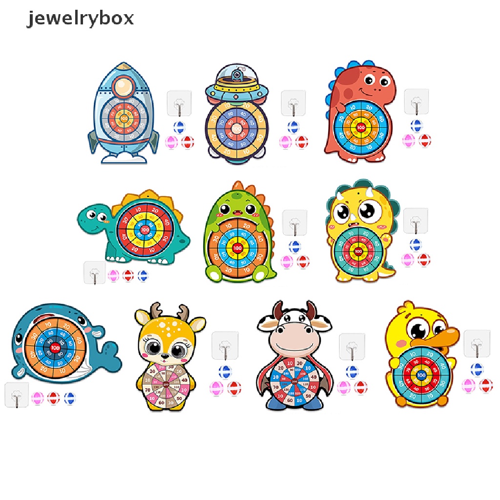 [jewelrybox] 1set Permainan Anak Bayi Bola Lengket Papan Panah Target Mainan Taman Mainan Edukasi Butik