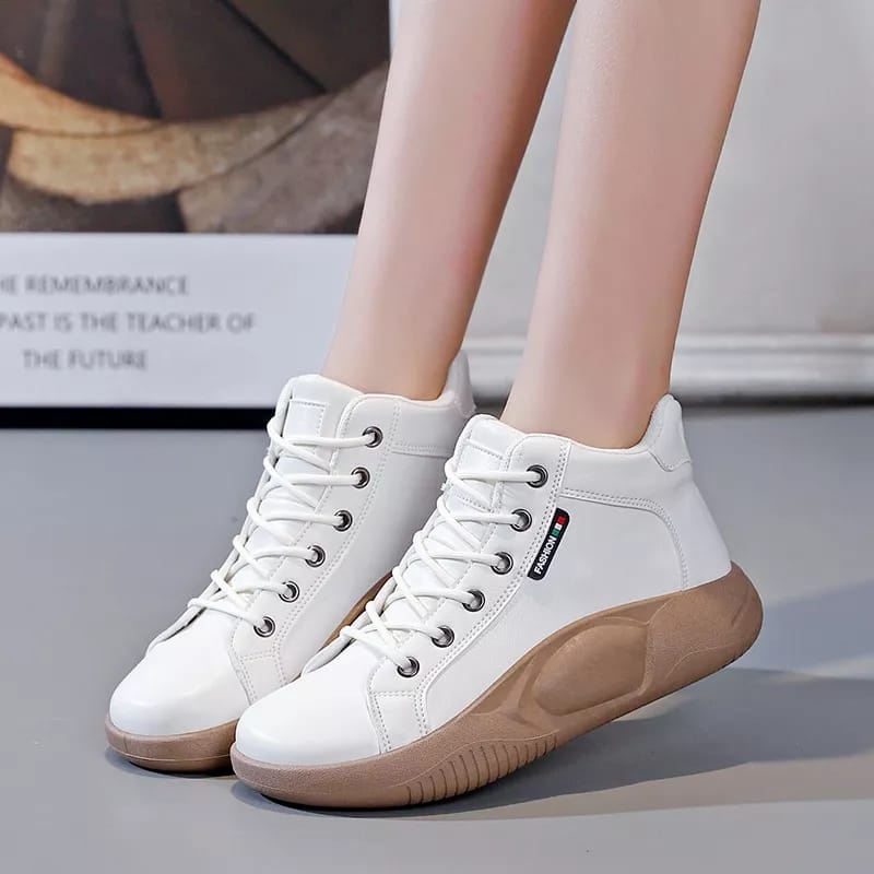 TOPGROSIR LV0272 Sepatu Sneakers Boots Import Bertali Wanita Quality Sneakers Shoes Import Fashion Ala Korean Kekinian