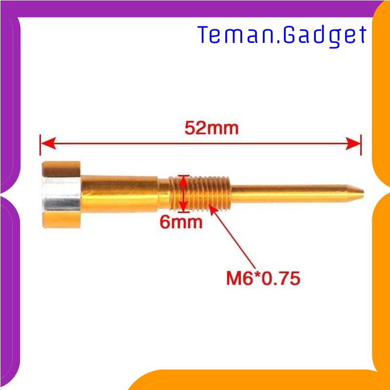 TG - OTO Alconstar Sekrup Mix Ratio Adjuster Screw Karburator PWK Keihin FCR M6 - L-622