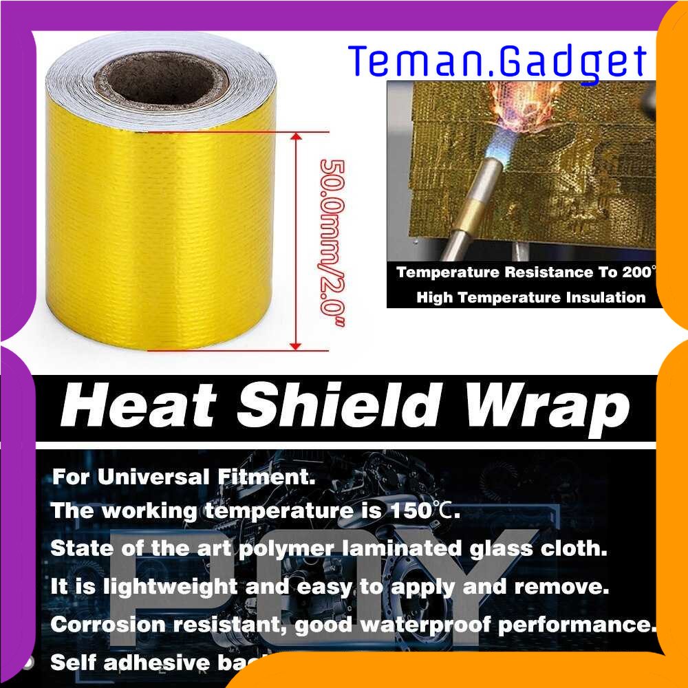 TG - OTO VRacing Exhaust Wrap Lakban Peredam Panas Knalpot 5 CM x 5 M - MD-1901