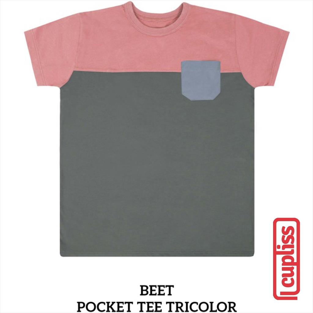 Little Palmerhaus Pocket Tee Tricolor Kaos Oblong Anak Beet