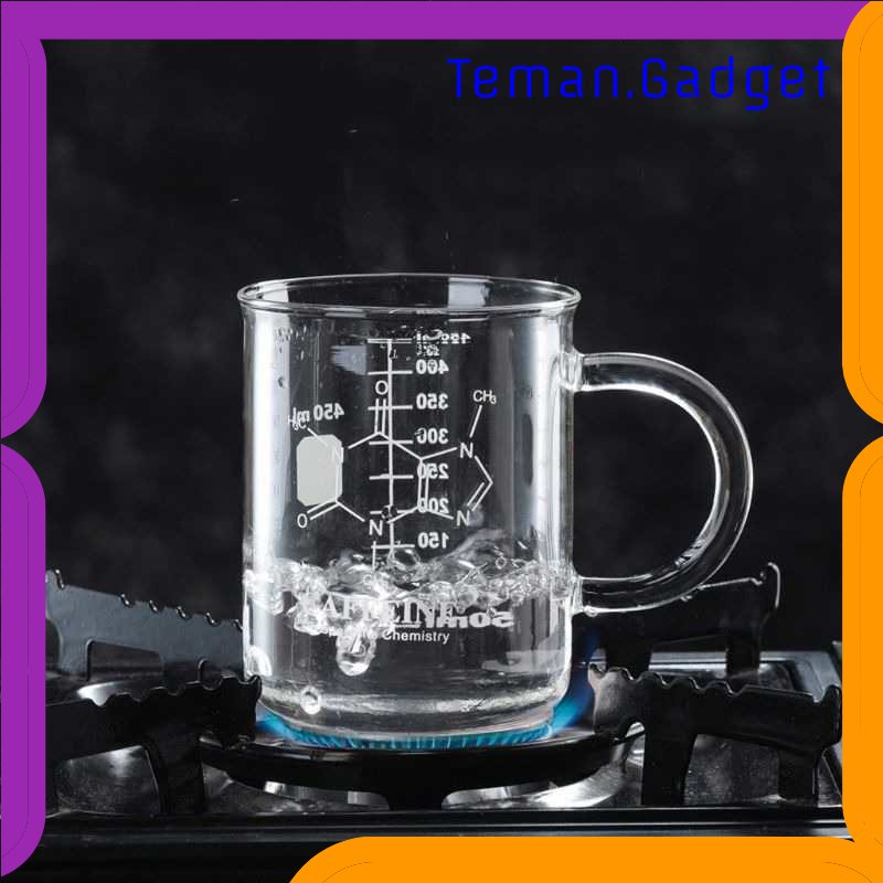 TG -  DPR SANPI Gelas Cangkir Kopi Glass Coffee Mug Measuring Cup 450 ml - K2V