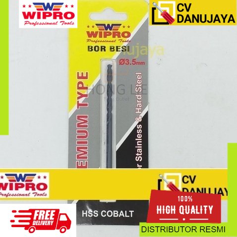Wipro Mata Bor Drill Besi Stainless Cobalt 3.5 mm 3.5mm
