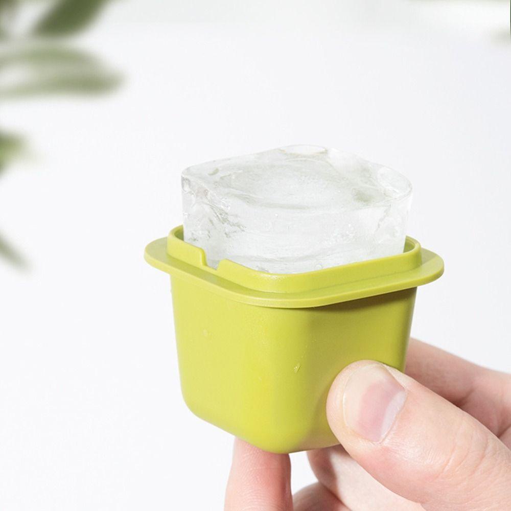 [Elegan] Cetakan Es Batu Dengan Tutup 6pcs Ice Cube Grid Summer Square Food Grade Ice Cube Maker