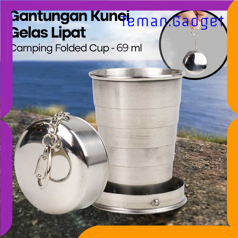 TG - OLR Gantungan Kunci Gelas Lipat Camping Folded Cup 69 ml - 7011