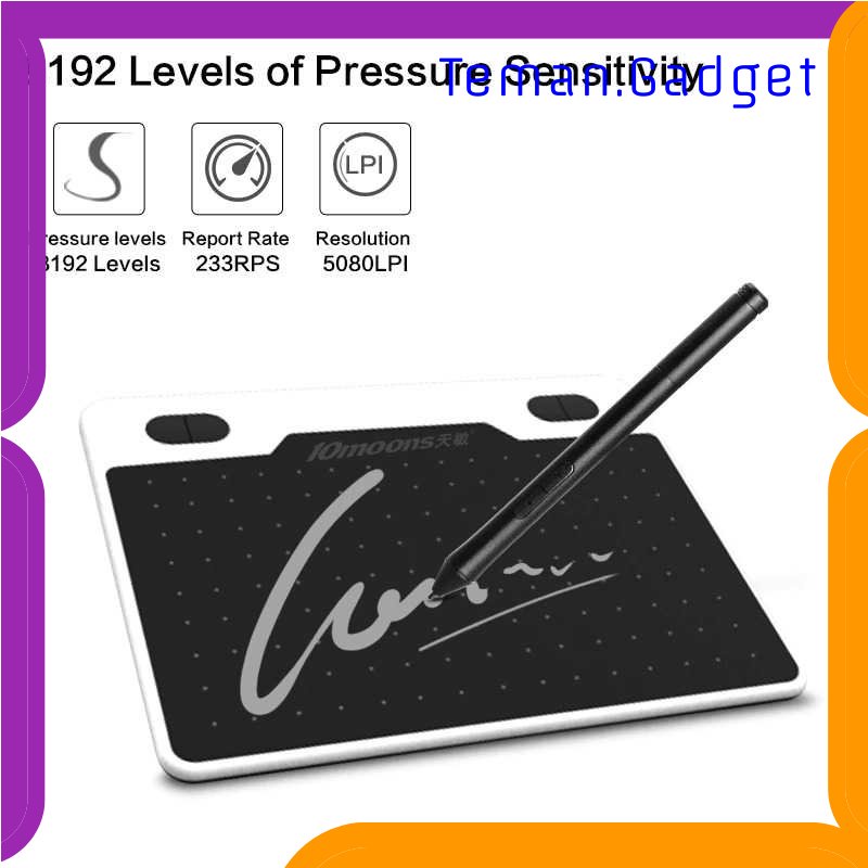 TG - KMP 10moons Graphics Digital Drawing Tablet 6 Inch with Stylus Pen - T503