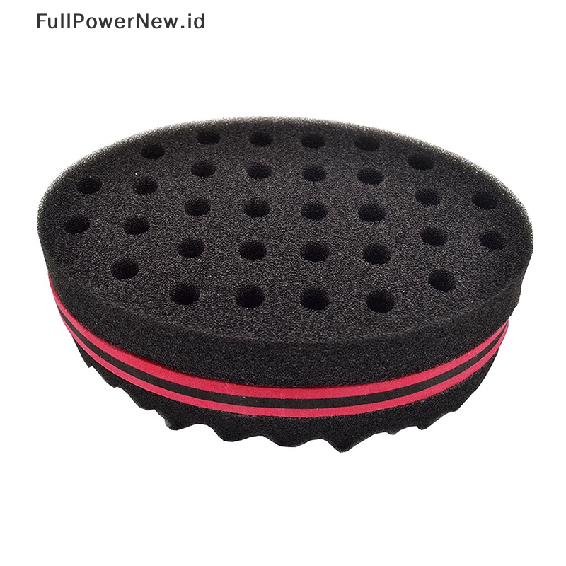 Power Magic Barber Hair Brush Spons Gelombang Untuk Rambut Gimbal Afro Locs Twist Curls Coil Tools ID