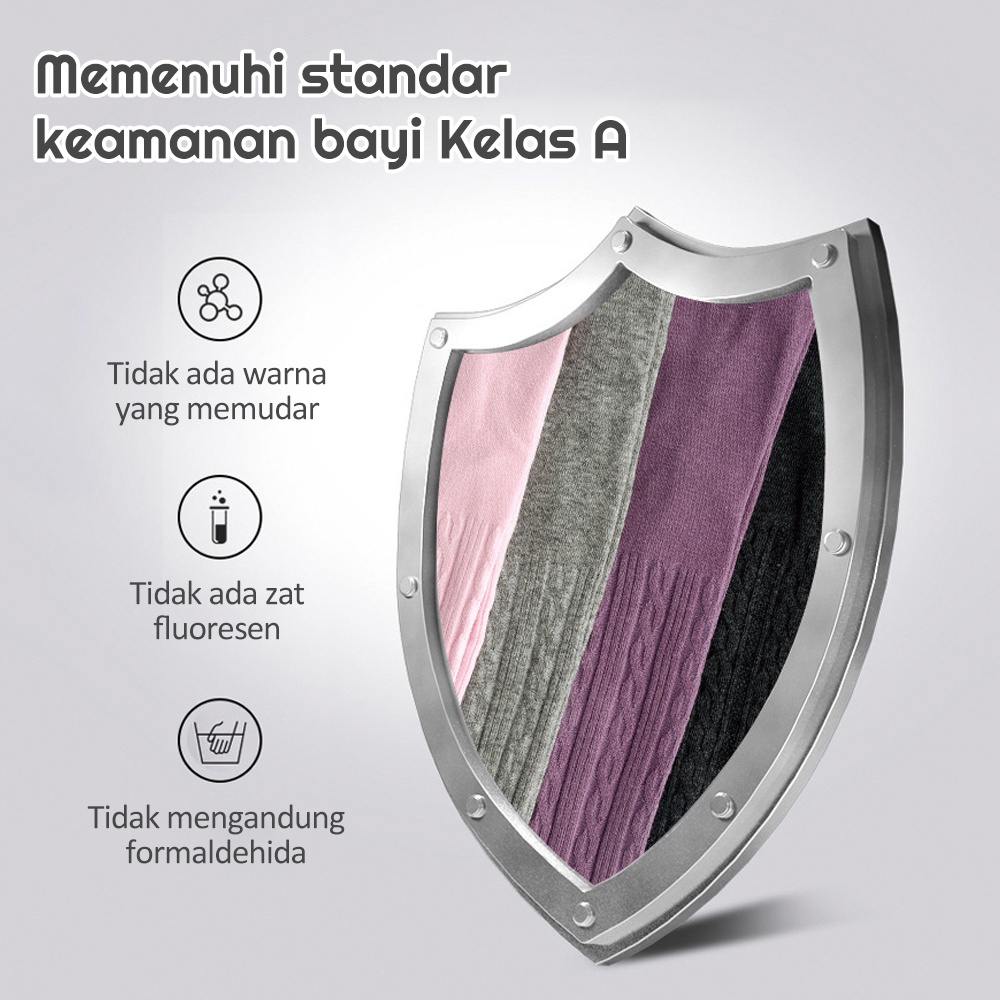 Halo Baby Legging Tutup Kaki Anak/Legging tekstur kerut polos/legging anak celana panjang bayi/Legging Kaos Kaki Bayi