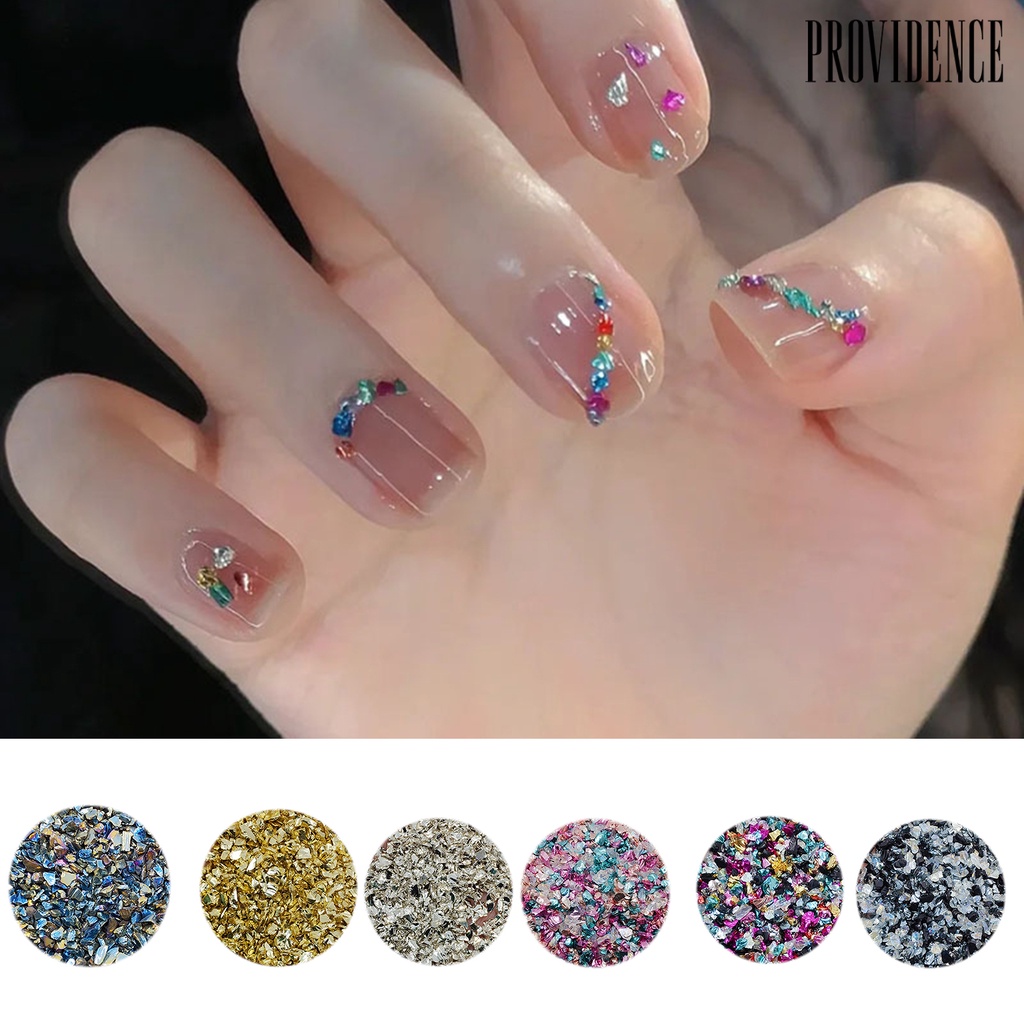 Providence 1tas Kuku Berlian Imitasi Warna-Warni Berkilauan Bentuk Tidak Teratur Jumlah Besar Nail Art Dekorasi Kristal Imitasi Hancur Kaca Batu DIY Kerajinan Epoxy Resin Filler