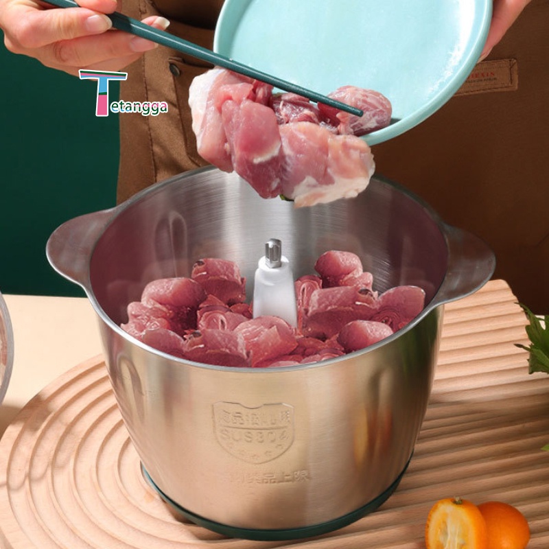 2L Blender Daging Chopper Stainless Penggiling Daging Multifungsi Meat Grinder