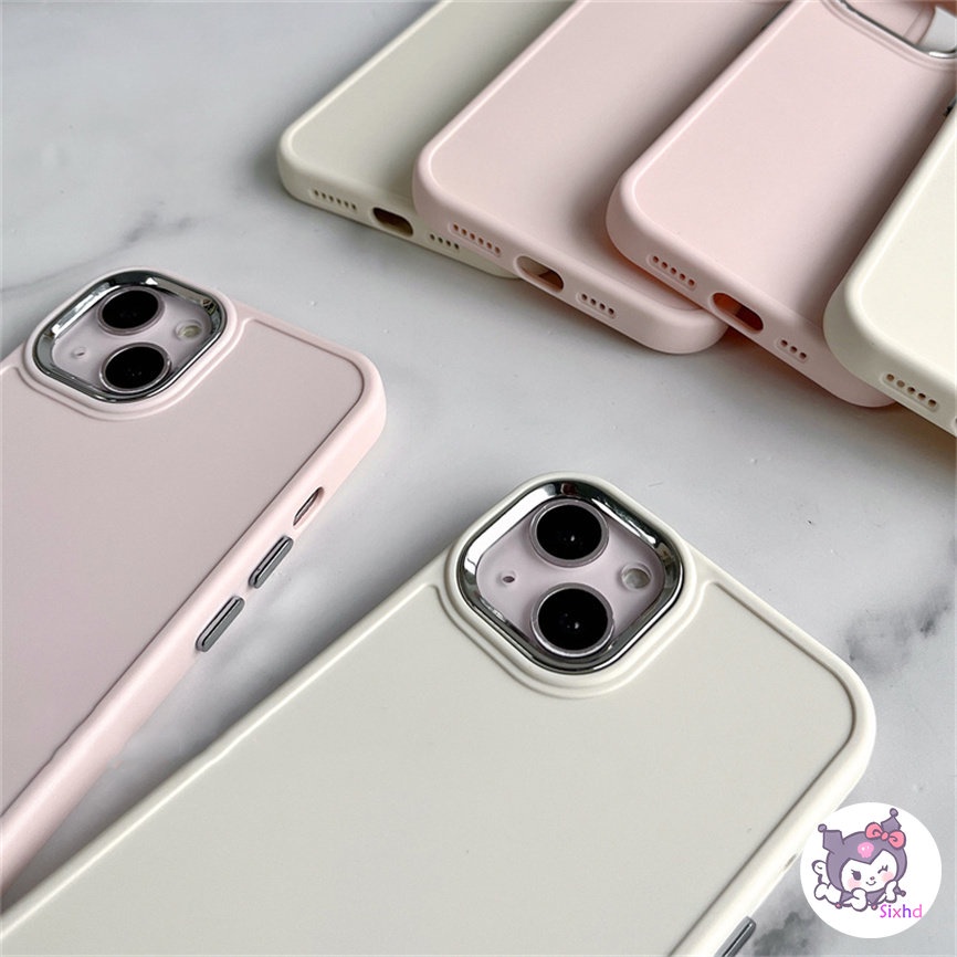 IPHONE Kompatibel Untuk Iphone14 13 12 11 Pro Max SE 2020 X XR Xs Max7 8 Plus Warna Permen 9D Lensa Dilapisi Fashion Phone Case Lembut Shockproof Case